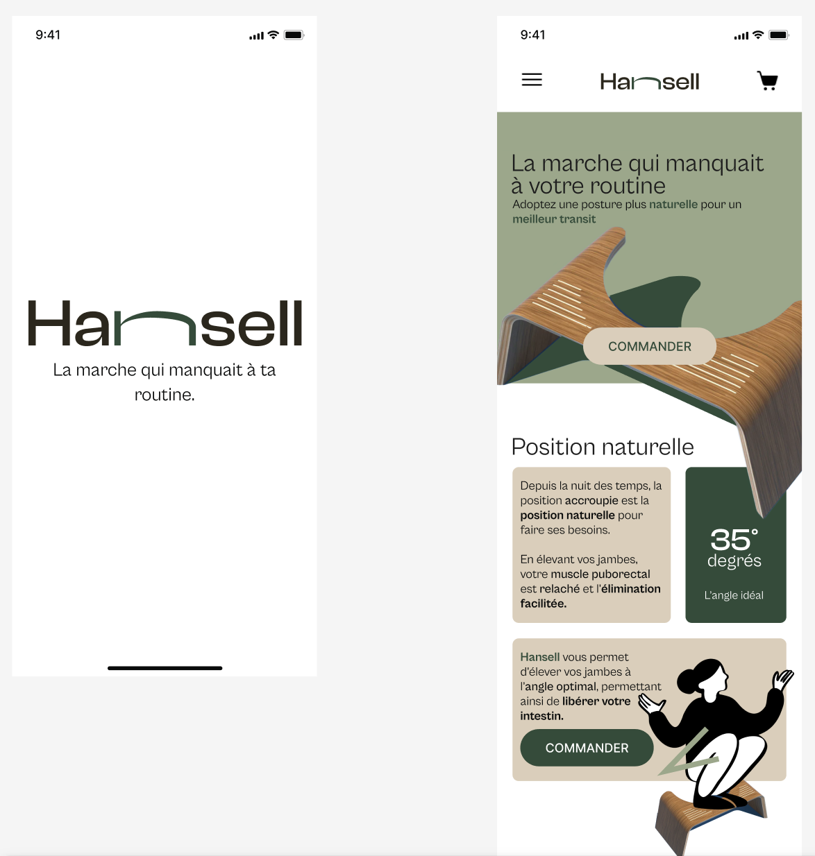 Hansell — Maquettes mobile